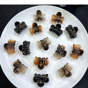 Snake Marbled Glass Hair Claw – Trendy Look