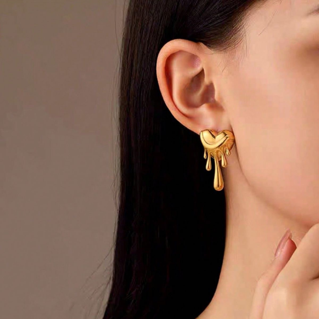 Heart Love Drop Earrings