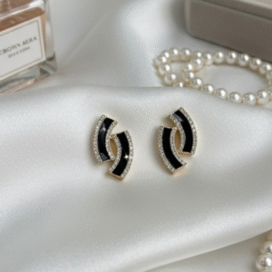 Black Crystal Earrings