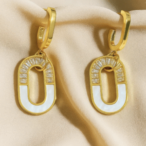 Aurora Oval Drop Earrings